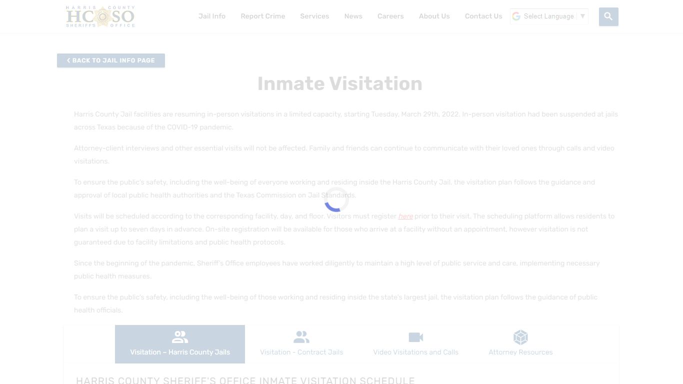Inmate Visitation—Harris County Texas Sheriff's Office